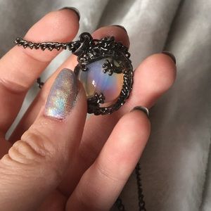 Opal Dragon Necklace